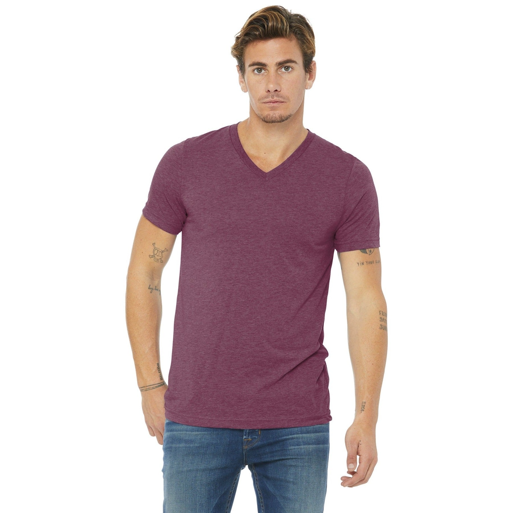 Bella + Canvas-BELLA+CANVAS ® Unisex Triblend Short Sleeve V-Neck Te. BC3415-MedTech-5